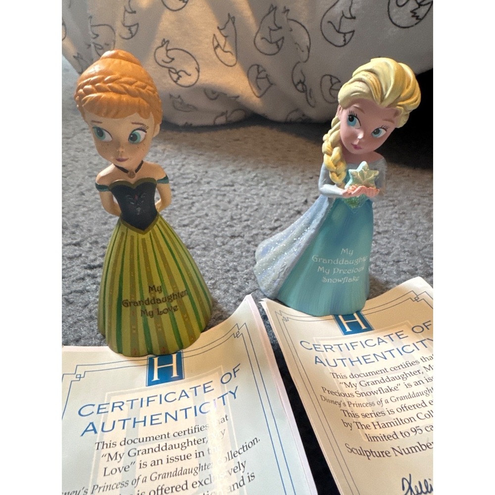DISNEY FROZEN Elsa/Anna Hamilton collection My Granddaughter my Love/Precious